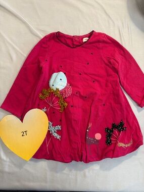 Catimini - Fuchsia Garment with fun 3-dimensional design